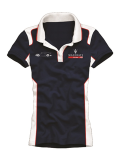 Polo Maserati da donna blu-3
