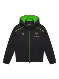 Felpa Zip Bambino Lamborghini Squadra Corse SPORTSWEAR 2026/27 Nero/Verde-2