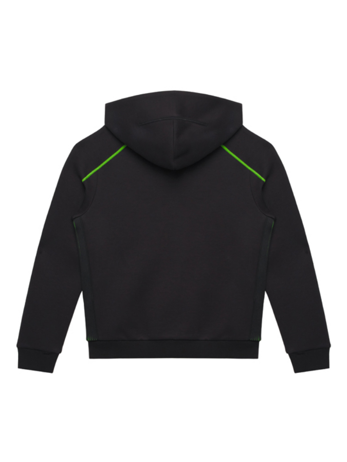Felpa Zip Bambino Lamborghini Squadra Corse SPORTSWEAR 2026/27 Nero/Verde-3