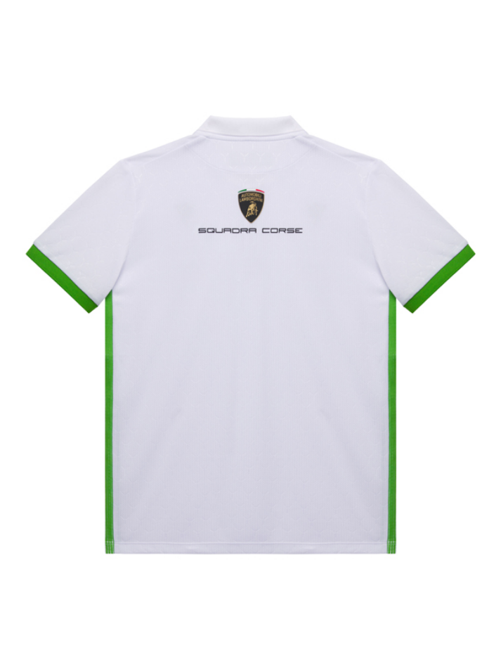 Polo Bambino Lamborghini Squadra Corse Super Trofeo 2026/27 bianca-3
