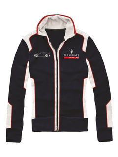 Felpa Maserati da donna blu full zip-3
