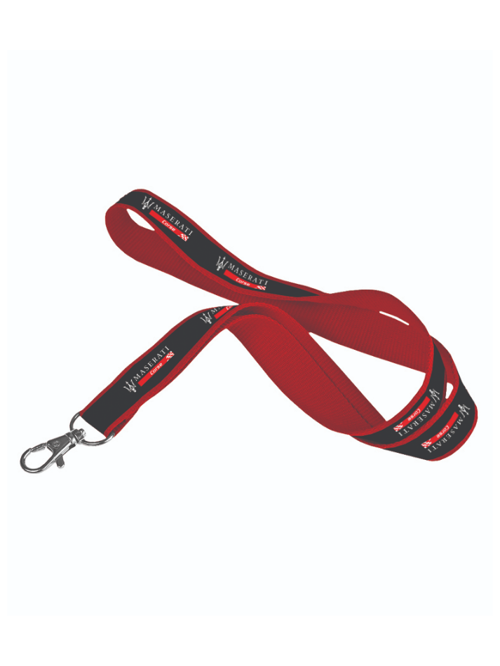 Maserati Lanyard Colore Nero/Rosso-2