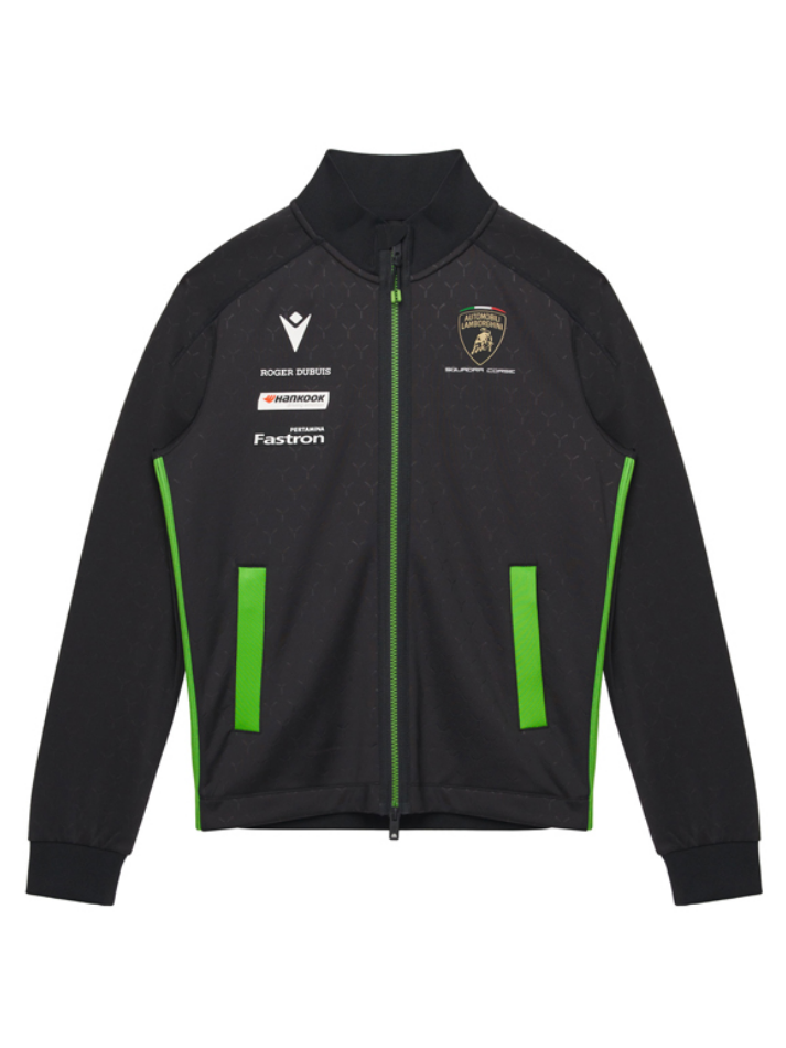 Felpa Zip Bambino Lamborghini Squadra Corse Super Trofeo 2026/27 Nero-2