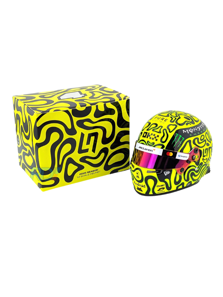 Casco Formula 1 in scala 1:2 Replica McLaren Lando Norris F1 2025-6