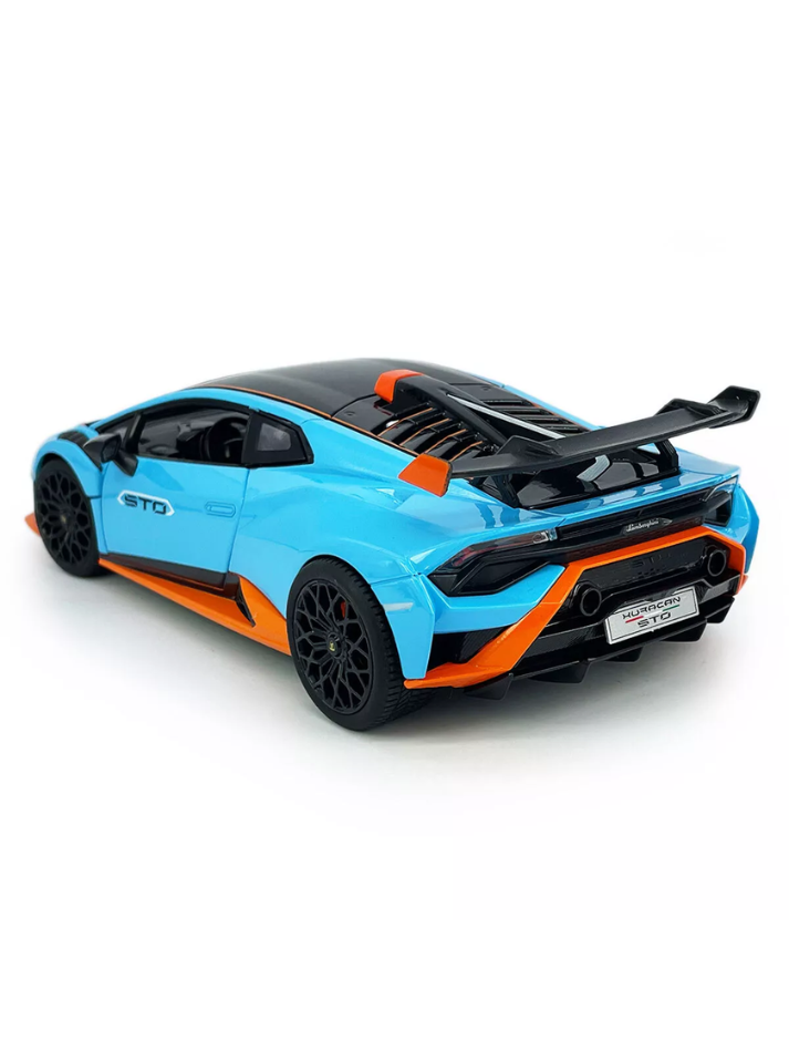 Modellino auto 1:18 LAMBORGHINI HURACAN STO  blue exclusive model-6