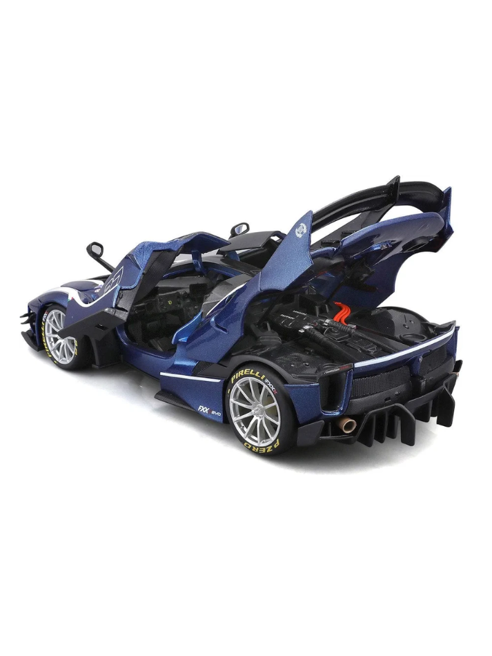 Modellino auto in scala 118 FERRARI FXX K EVO #27 blue-6