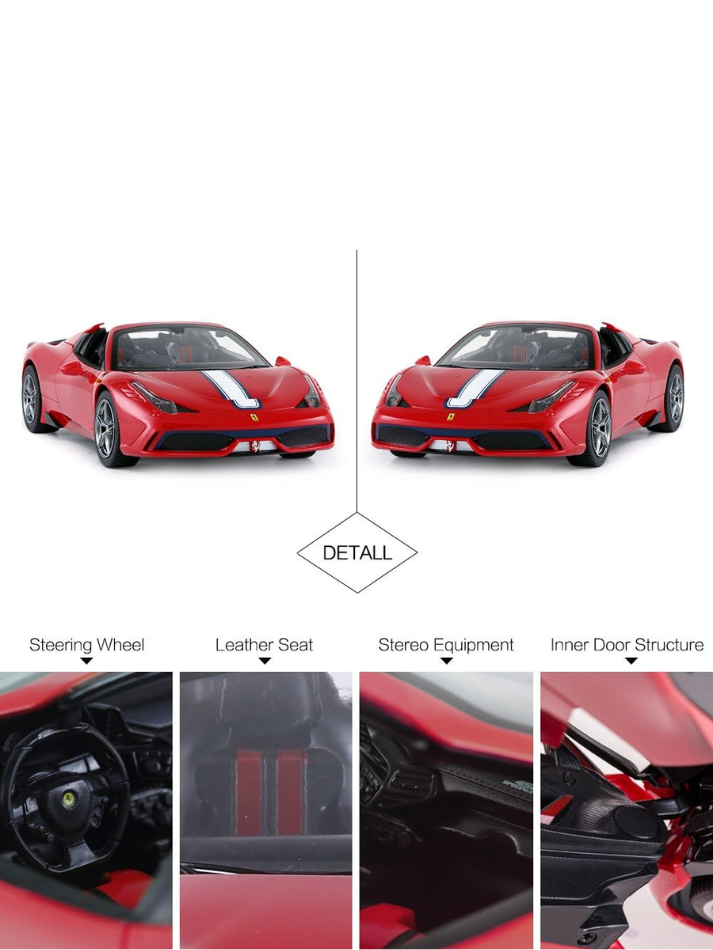 Modellino auto radiocomandata RASTAR in scala 1:24 FERRARI  458 SPECIALE A red-6