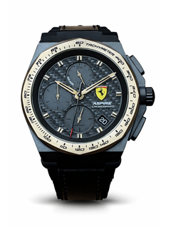 Scuderia Ferrari Orologio Pilota Evo quadrante dorato-1
