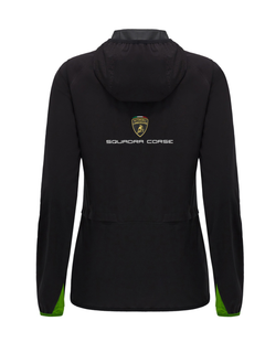 Giacca a Vento Donna Automobili Lamborghini Squadra Corse 2024/25 Nero/Verde-3