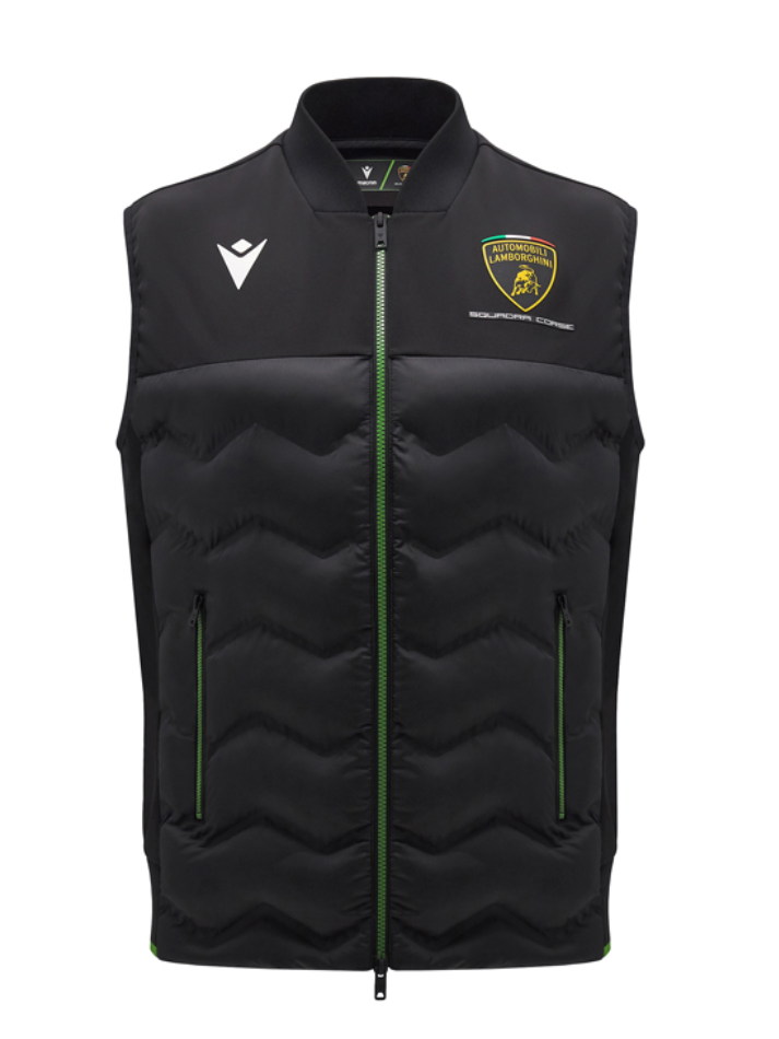 Gilet Imbottito Automobili Lamborghini Squadra Corse 2024/25 Nero/Verde-3