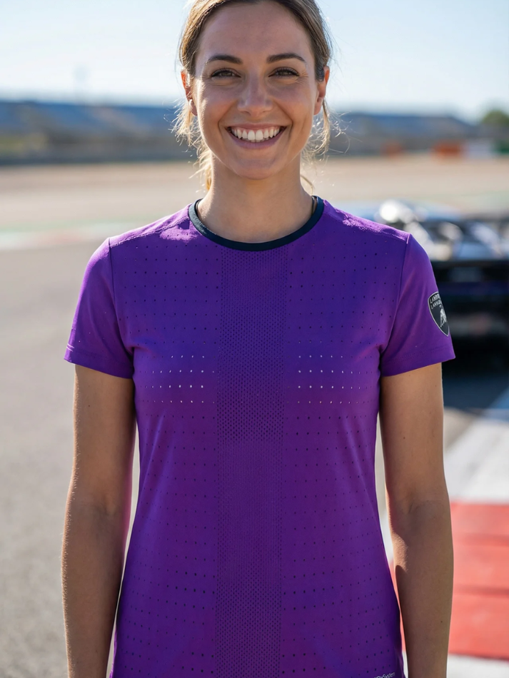 Automobili Lamborghini Donna Carmen Maglietta ACTIVEWEAR 2024/25 Viola-1