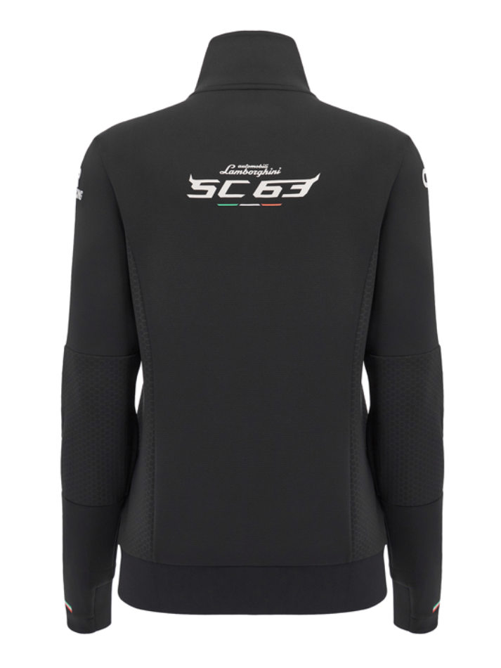 Felpa Full Zip Donna Automobili Lamborghini Squadra Corse LMDH 2024/25 Nero-3
