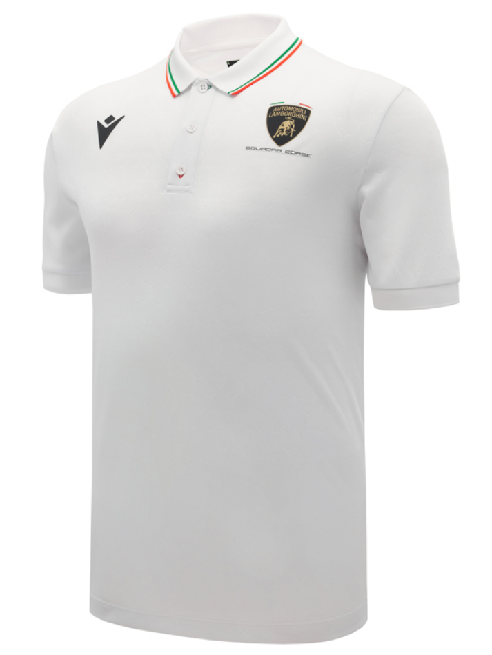 Polo Uomo Automobili Lamborghini SC63 2026/27 Bianca-2