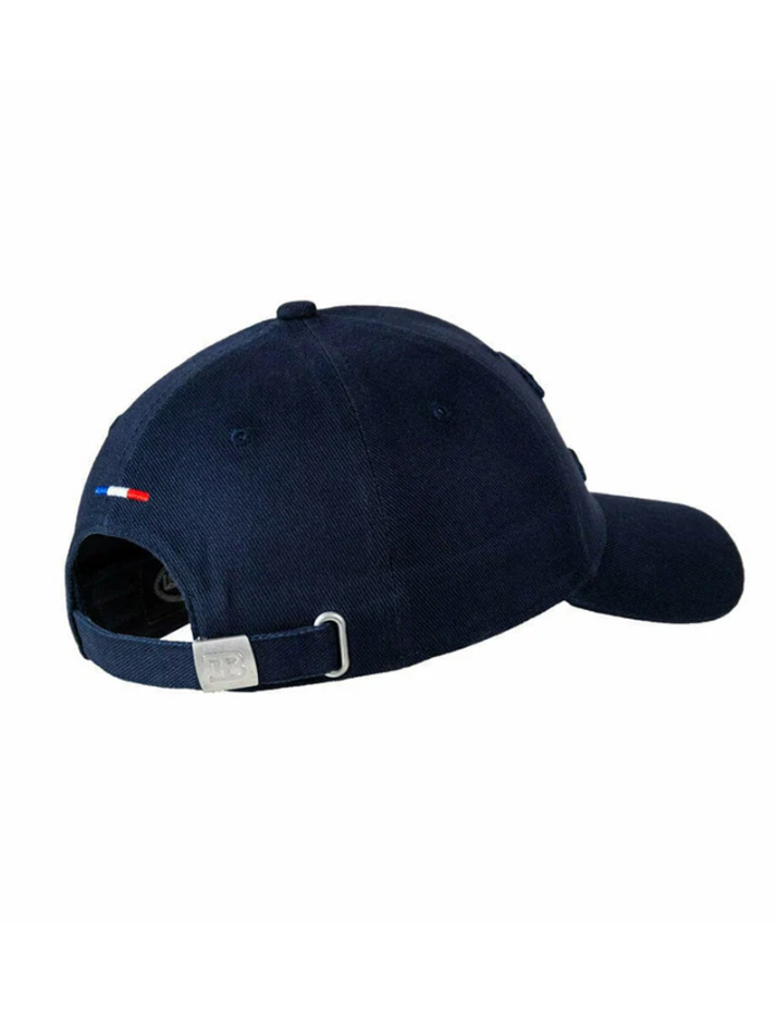 Cappellino Uomo Bugatti Blu scuro elettrico con Logo EB rilievo-3