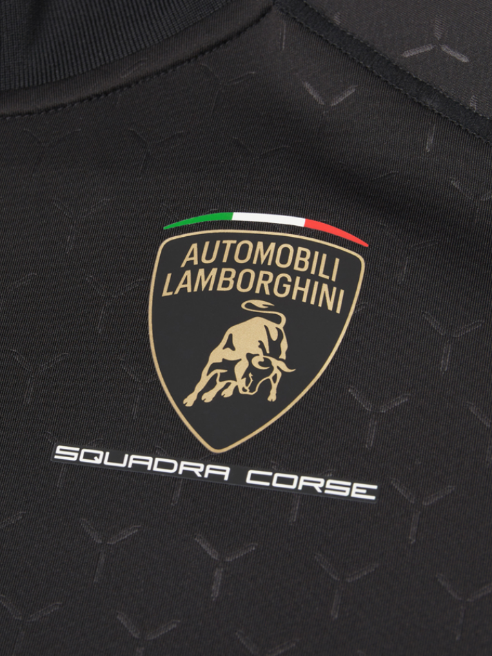 Felpa Zip Bambino Lamborghini Squadra Corse Super Trofeo 2026/27 Nero-4