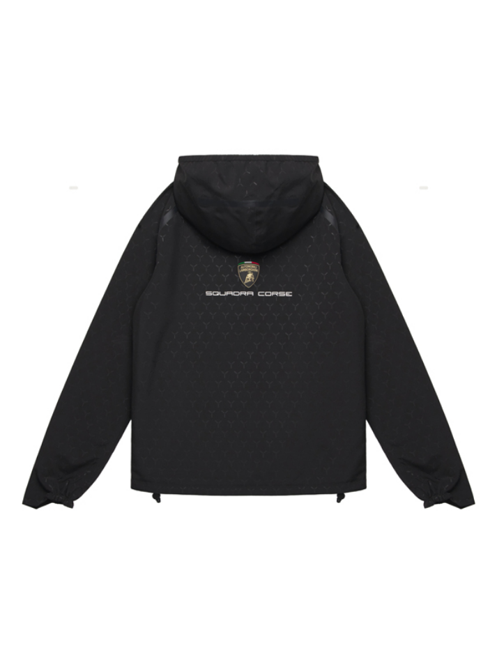 Rain Jacket Bambino Lamborghini Squadra Corse Super Trofeo 2026/27 Nero-3
