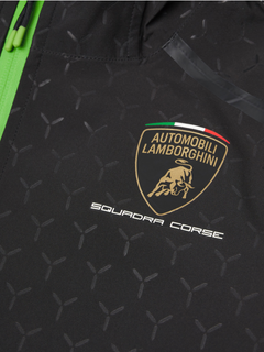 Rain Jacket Bambino Lamborghini Squadra Corse Super Trofeo 2026/27 Nero-4