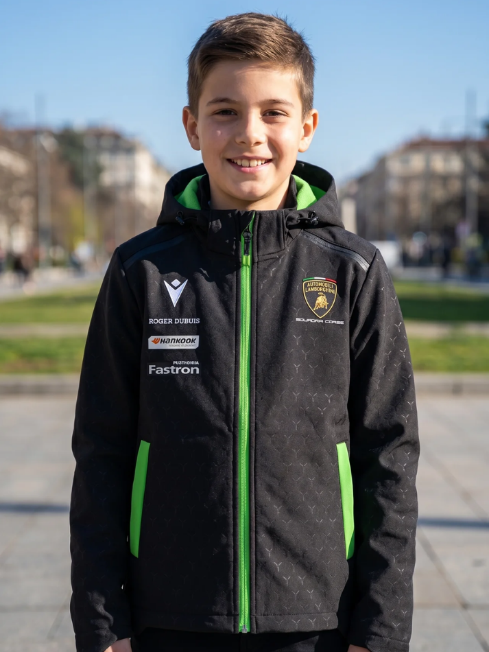 SoftShell Bambino Lamborghini Squadra Corse Super Trofeo 2026/27 Nero