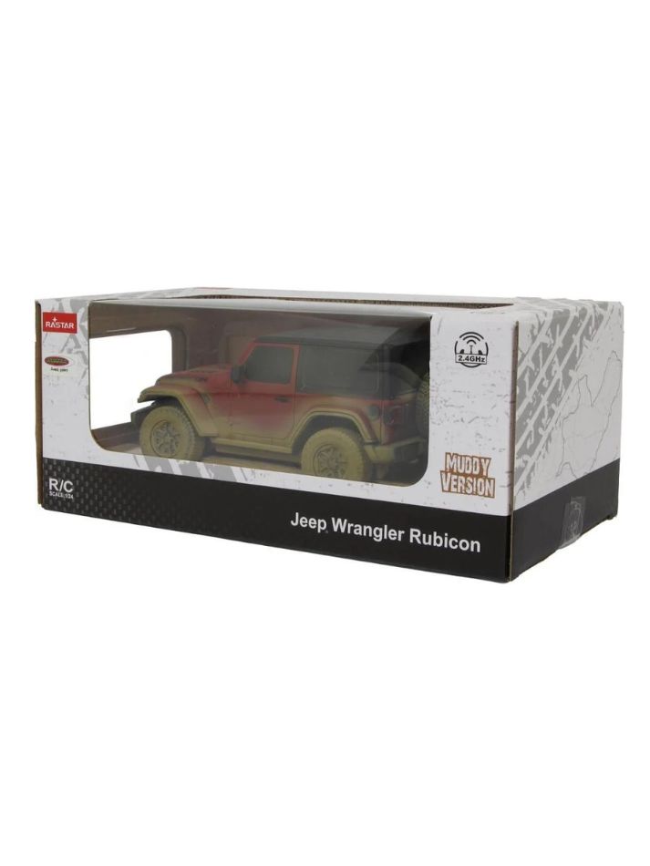 Macchina telecomandata RASTAR in scala 1:24 JEEP WRANGLER RUBICON MUDDY VERSION-7