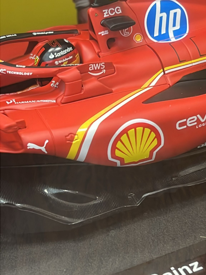 Modellino auto in scala 1:18 FERRARI - F1 SF-24 2024 #55 SAINZ-7