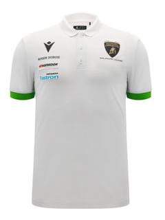 Polo Uomo Lamborghini Squadra Corse Super Trofeo 2026/27 Bianco/Verde-2