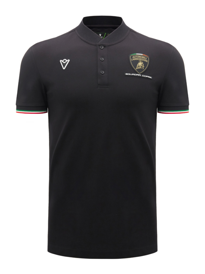 Polo Korean Uomo Lamborghini Squadra Corse SPORTSWEAR 2026/27 Nero
