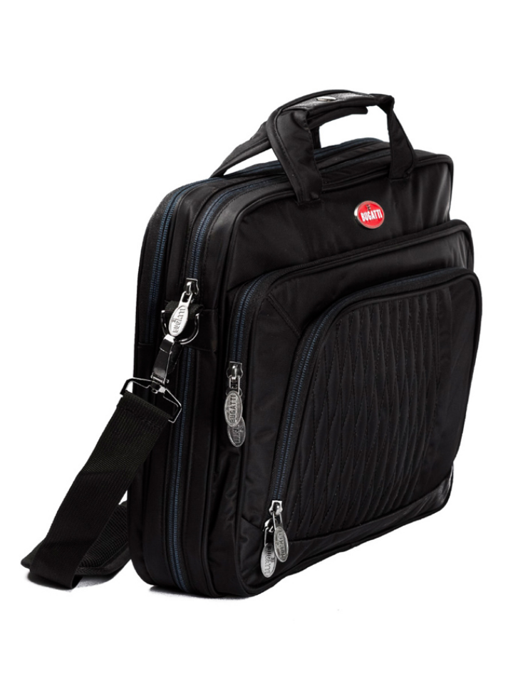 Borsa computer Bugatti nero / Blu-3