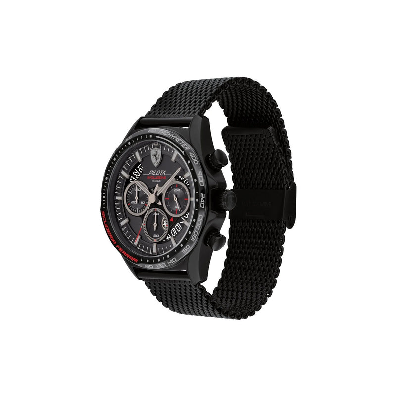 Scuderia Ferrari Orologio Pilota Evo Nero-3