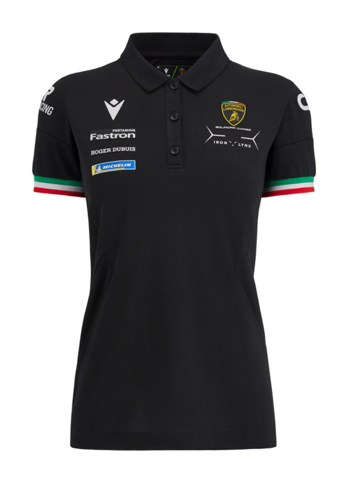 Polo Donna Automobili Lamborghini Squadra Corse LMDH 2024/25 Nero-2