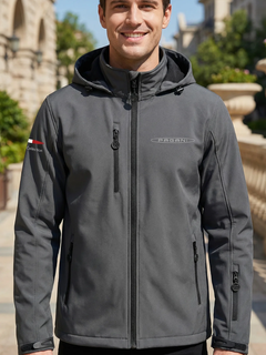 Pagani Felpa Softshell da uomo Dark Gray-1
