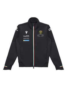 Felpa Full Zip Bambino Automobili Lamborghini Squadra Corse LMDH 2024/25 Nero-2