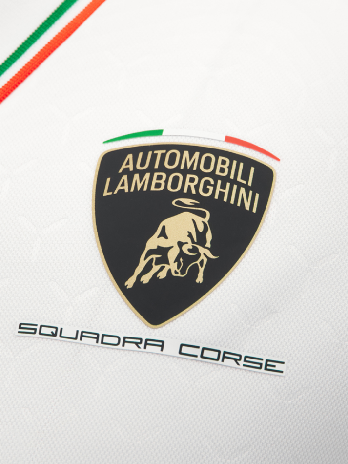 Polo Uomo Automobili Lamborghini SC63 2026/27 Bianca-4