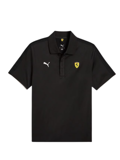 Ferrari polo da uomo Race Cloudspun nera-2
