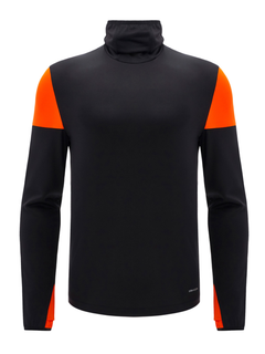 Automobili Lamborghini Bjorn Maglia a Collo Alto ACTIVEWEAR 2024/25 Nero/Arancio-3