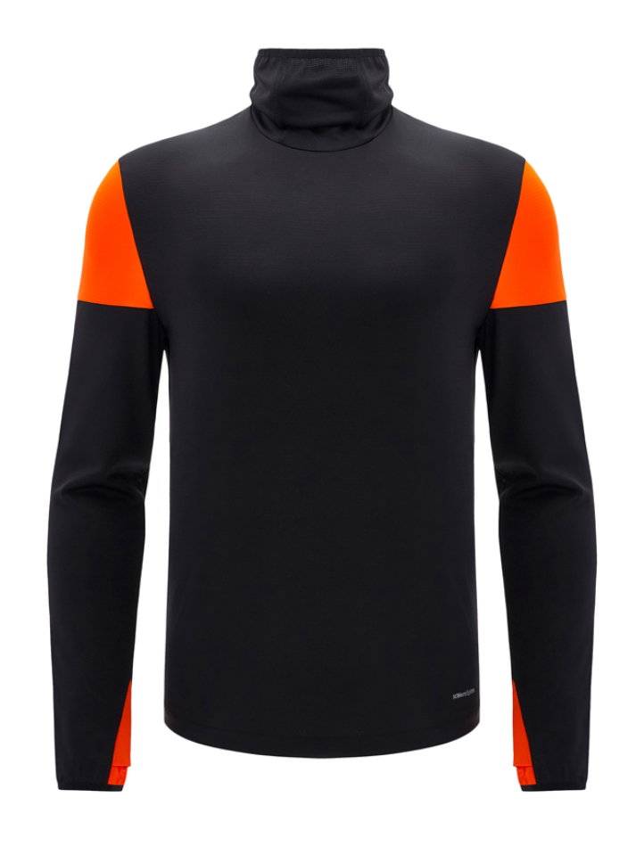 Automobili Lamborghini Bjorn Maglia a Collo Alto ACTIVEWEAR 2024/25 Nero/Arancio-3