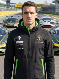 Softshell Automobili Lamborghini Squadra Corse 2024/25 Nero/Verde-1