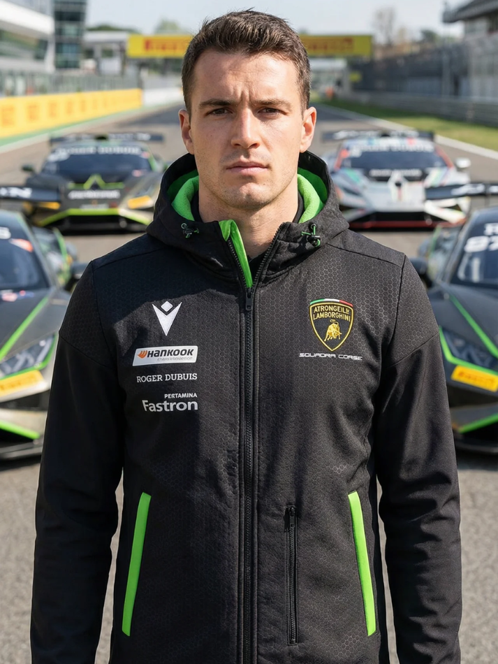 Softshell Automobili Lamborghini Squadra Corse 2024/25 Nero/Verde-1