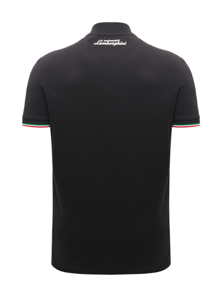 Polo Korean Uomo Lamborghini Squadra Corse SPORTSWEAR 2026/27 Nero-3
