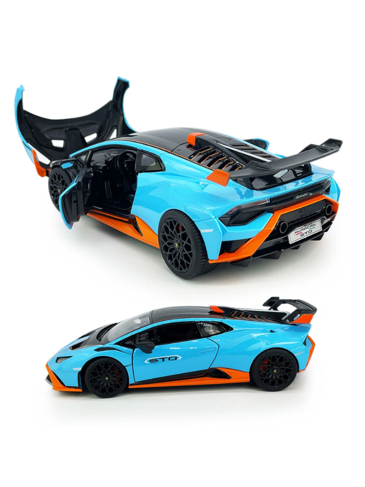 Modellino auto 1:18 LAMBORGHINI HURACAN STO  blue exclusive model-9