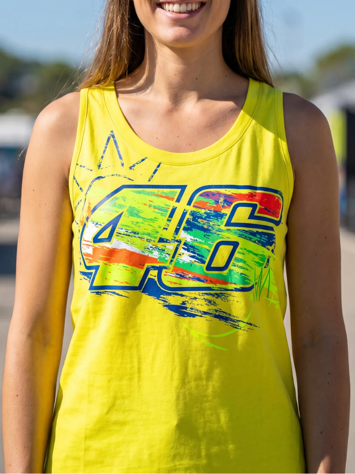 Canotta donna Valentino Rossi Vr46 giallo-1