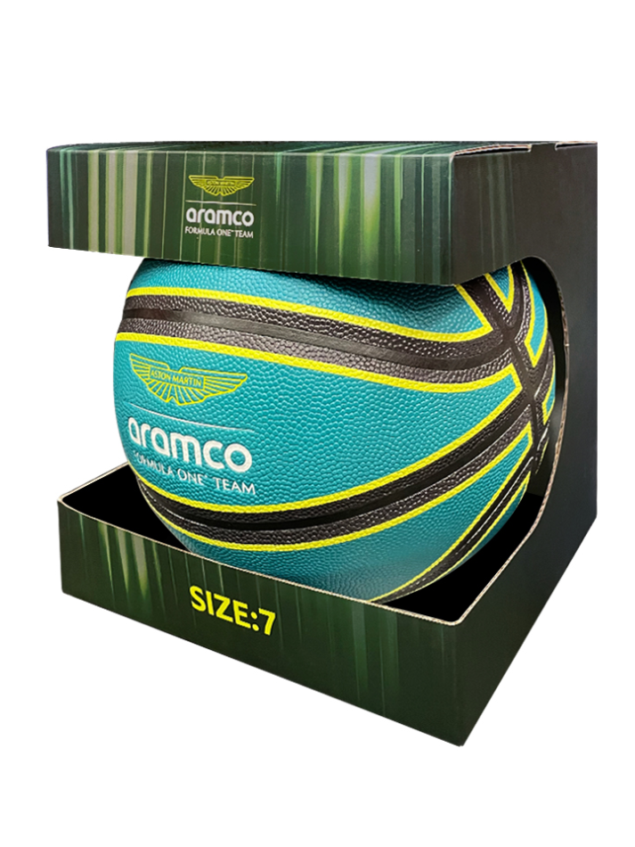 Pallone da basket misura #7 Aston Martin Aramco F1 Team Verde-4