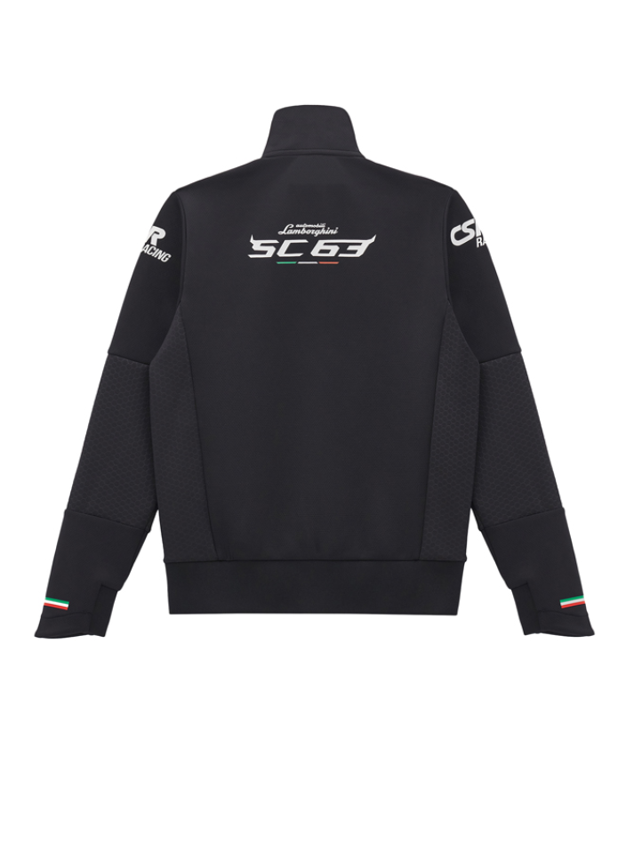 Felpa Full Zip Bambino Automobili Lamborghini Squadra Corse LMDH 2024/25 Nero-3