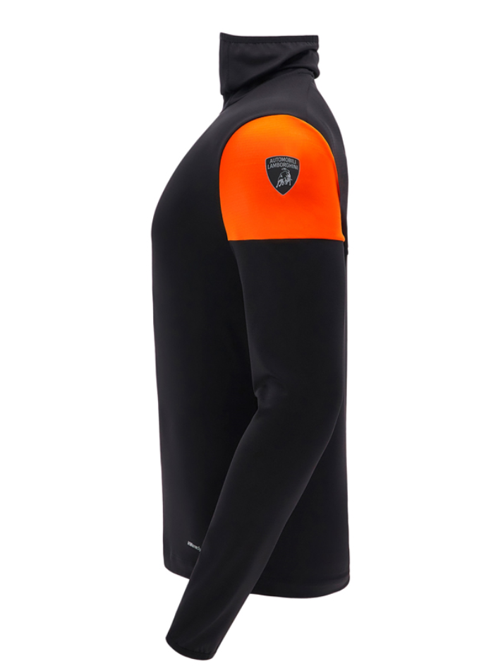 Automobili Lamborghini Bjorn Maglia a Collo Alto ACTIVEWEAR 2024/25 Nero/Arancio-4