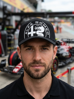 Alfa Romeo Berretto Nero da uomo con logo grande plastificato-1