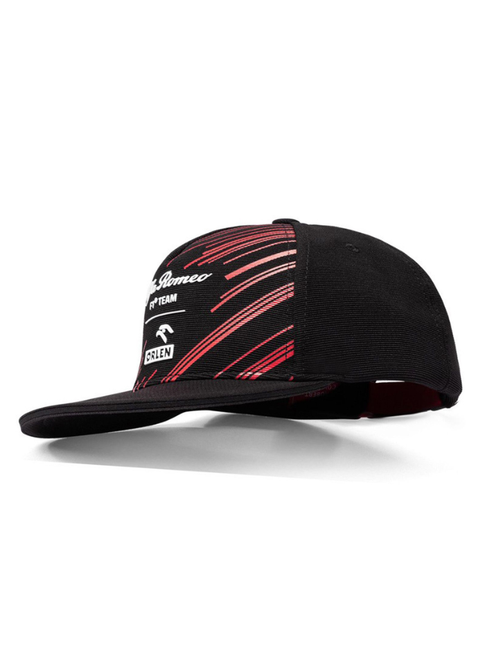 Alfa Romeo Berretto F1 Team Nero visiera piatta-3