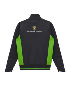 Felpa Full Zip Bambino Automobili Lamborghini Squadra Corse 2024/25 Nero/Verde-3