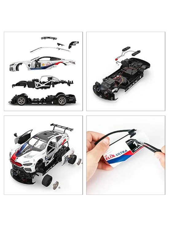 BMW M8 GTE bianca RASTAR modello 1:18 auto telecomandata + body kit + telecomando 2,4 GHz