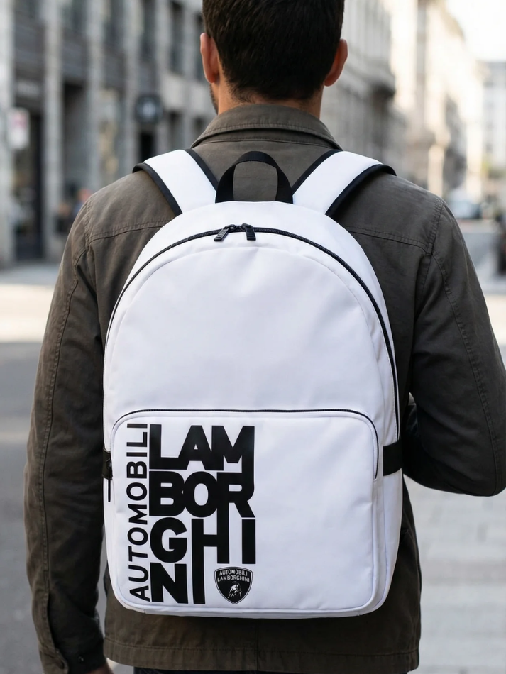 Automobili Lamborghini Zaino Bianco-1