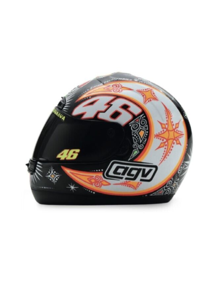 Caschetto Valentino Rossi Heritage VR46 HELMET 8H SUZUKA 2000 in scala 1:5