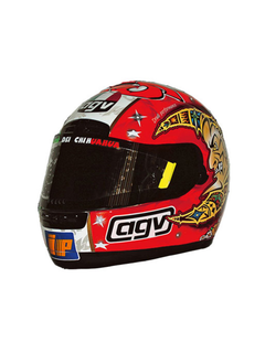Caschetto Valentino Rossi Heritage VR46 HELMET IMOLA 1999 in scala 1:5-1